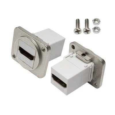 Adaptador de connector d'interfície de dades en forma de D de muntatge en panell de presa HDMI