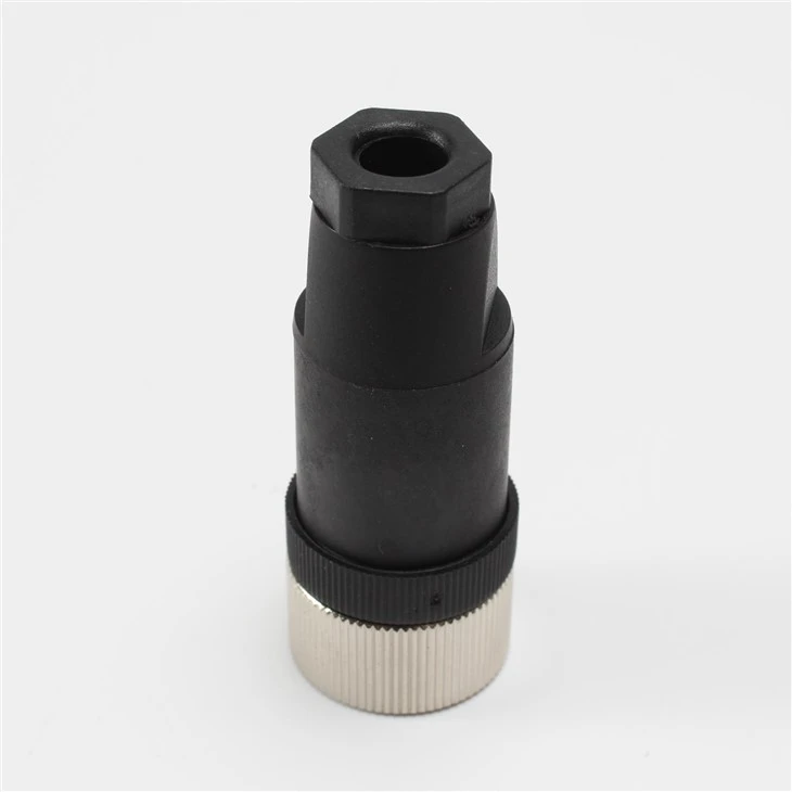M12 5 Position Straight Screw Connection Screw Locking Connector