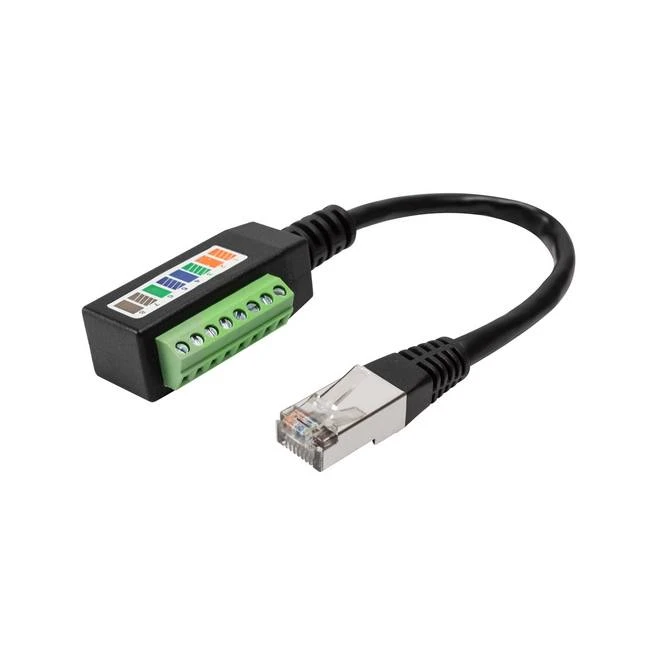 Cable de bloc de terminals de cargol RJ45 mascle a 8 pins