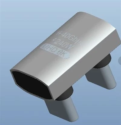 Adaptador USB4.0 tipus C de 40Gbps Extensor tipus C de pantalla d'àudio de vídeo 8k