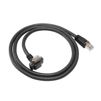 Cable Ethernet de la càmera GigE de cargol de bloqueig RJ45 a RJ45 angulat