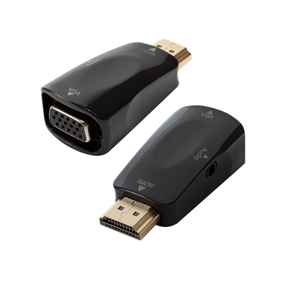 Adaptador HDMI mascle a VGA femella Convertidor de cable d'àudio