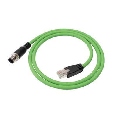 Cable de xarxa de codi X mascle a RJ45 mascle de nucli M12 8-de doble blindatge d'alta flexibilitat