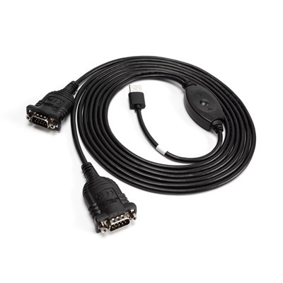 Cable adaptador USB A a RS232 dual amb xip FTDI